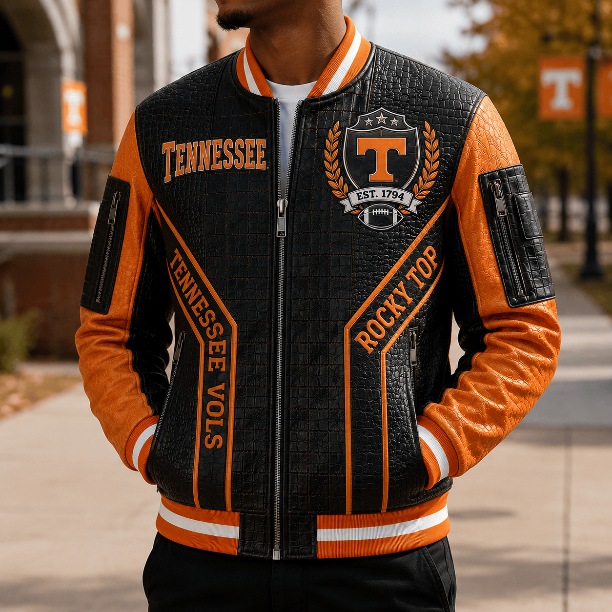 Premium TVF Leather Zipper Jacket TNSM