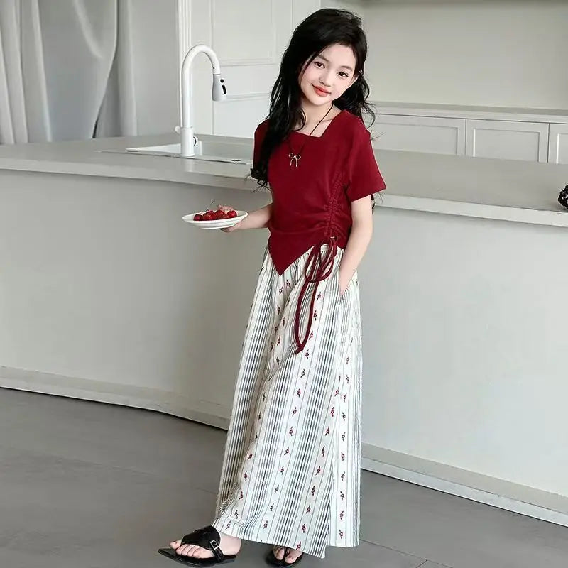 Children Clothes From 7 To 14 Years Children's Clothing Girl Setup 2025 Top Set Girls Party 12 Year Old Teens Sets for Children